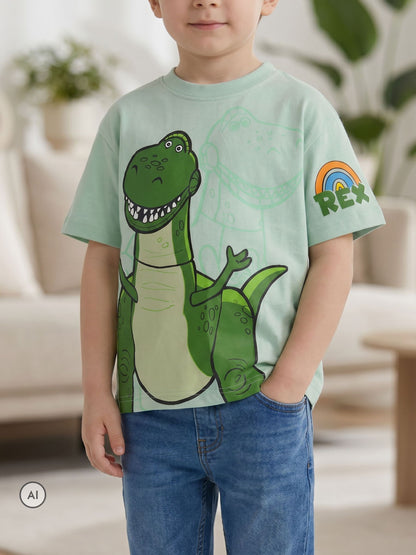 Dsiney Kidz - Vanilla Underground White Disney Toy Story Woody Buzz and Rex Short-Sleeved T-Shirts 3 Pack image 3