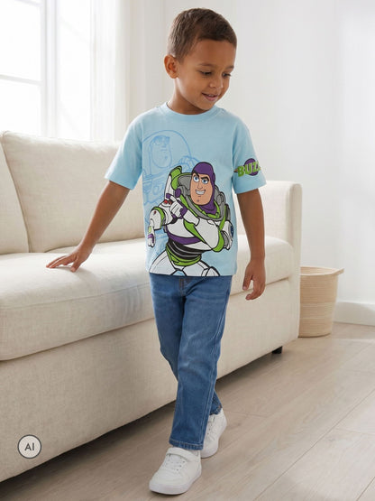 Dsiney Kidz - Vanilla Underground White Disney Toy Story Woody Buzz and Rex Short-Sleeved T-Shirts 3 Pack image 5