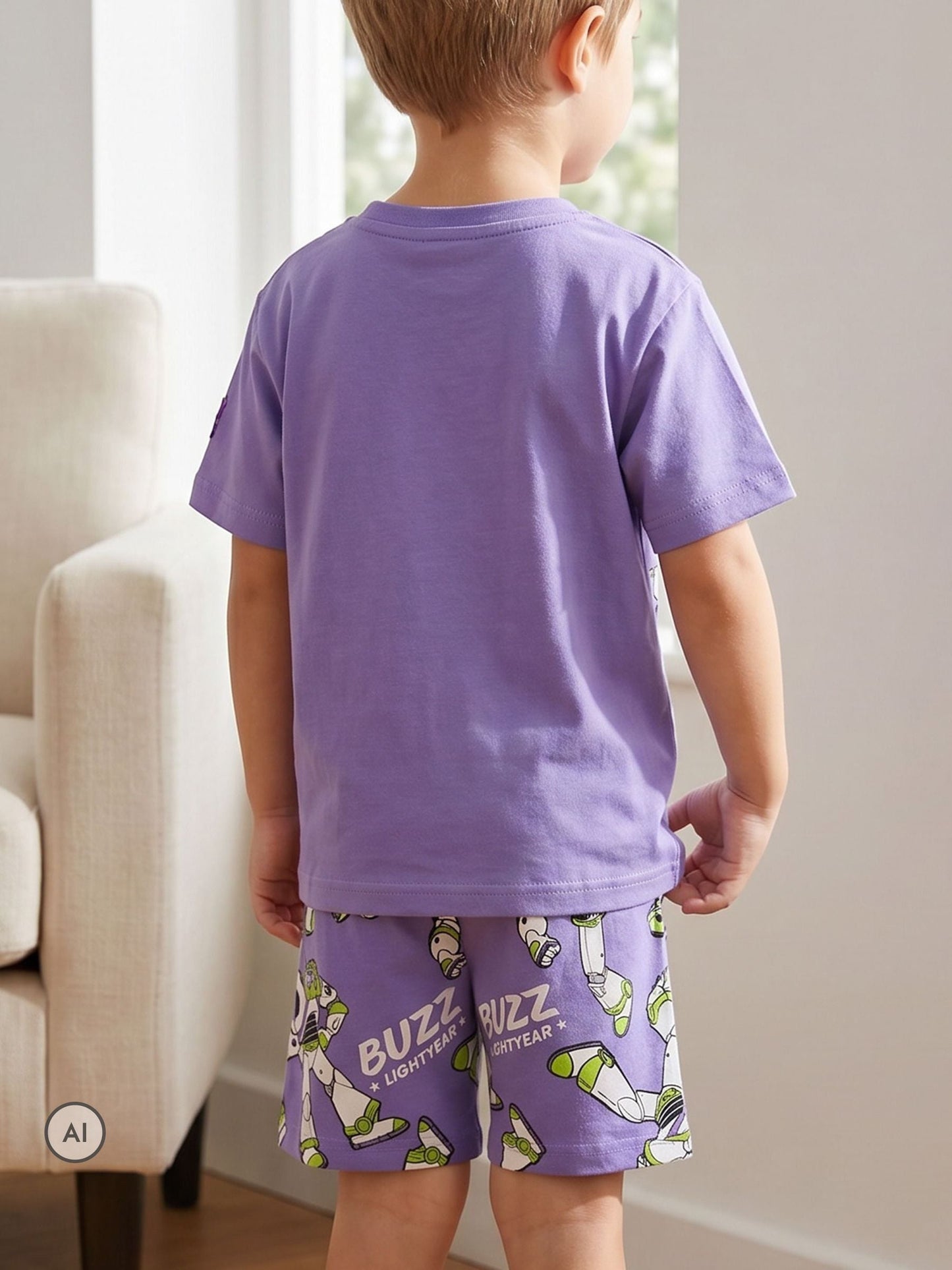 Dsiney Kidz - Vanilla Underground Green Toy Story Buzz Rex and Aliens Multi-Pack of 3 Short Sleeve Short Leg Pyjama Set image 6