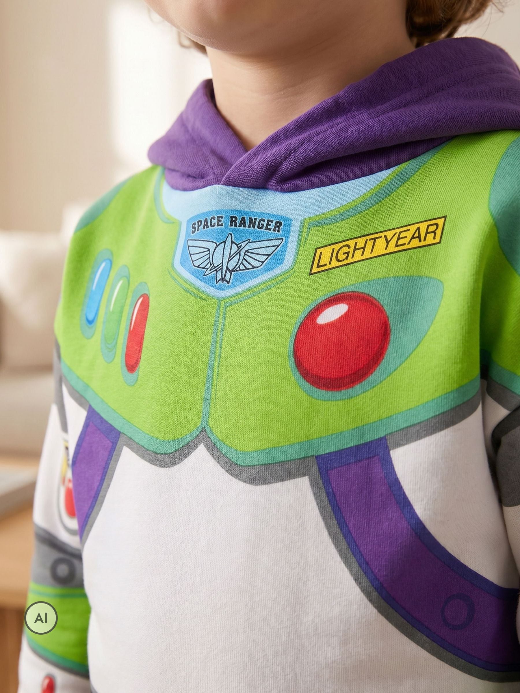 Dsiney Kidz - Vanilla Underground Blue Disney Toy Story Buzz Lightyear Hoodie image 2