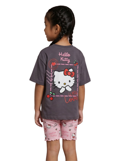 Dsiney Kidz - Vanilla Underground Grey Hello Kitty T-Shirt and Shorts Set image 4
