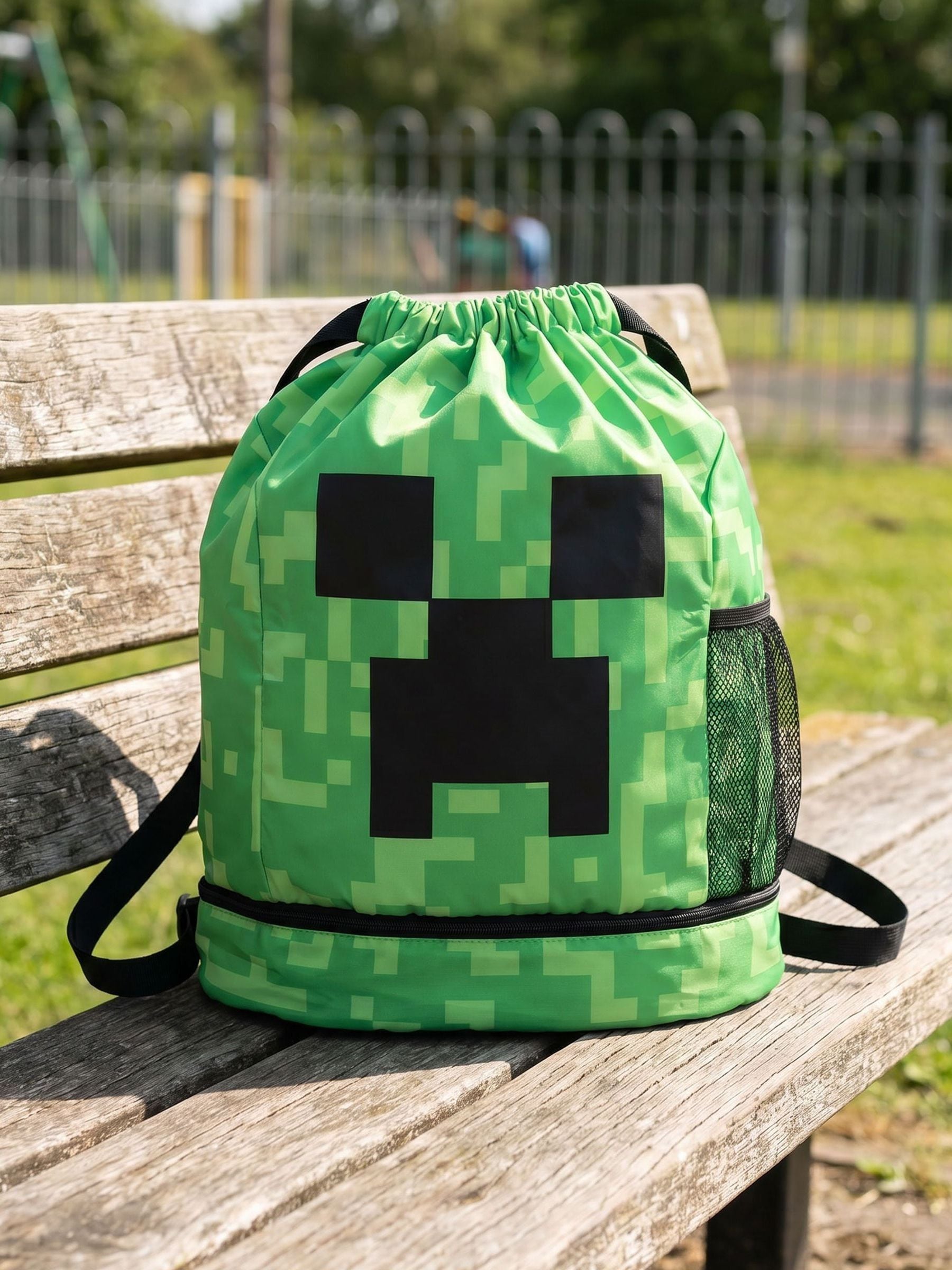 Dsiney Kidz - Vanilla Underground Green Minecraft Swim Bag image 1