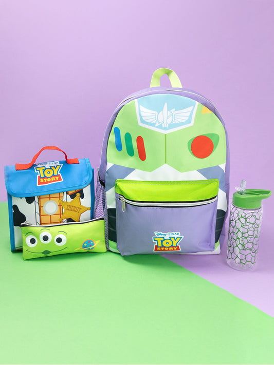 Vanilla Underground Green Disney Toy Story Multi Character Backpack Set 4 Piece image 1