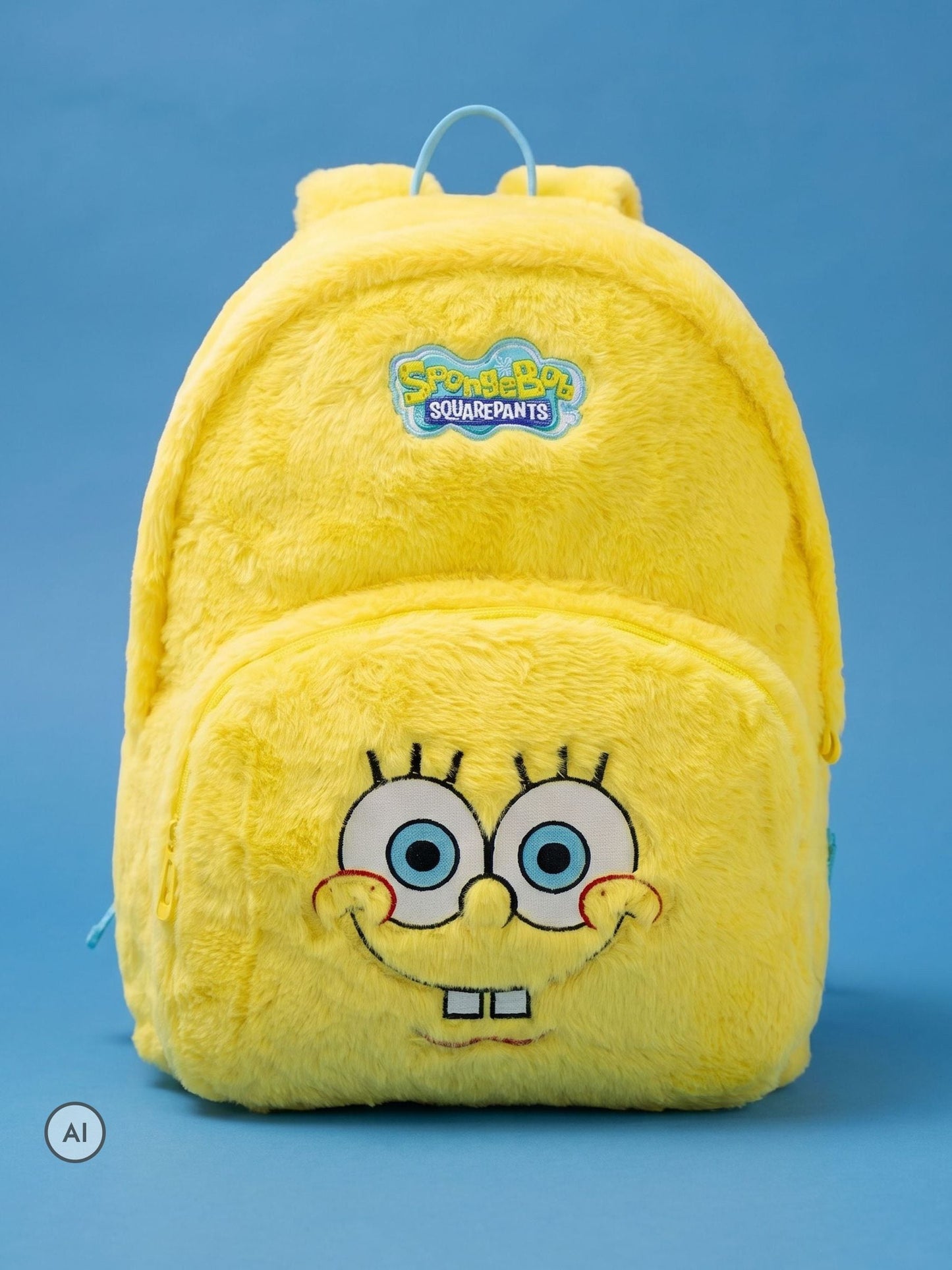 Vanilla Underground Yellow SpongeBob SquarePants Furry Backpack image 1