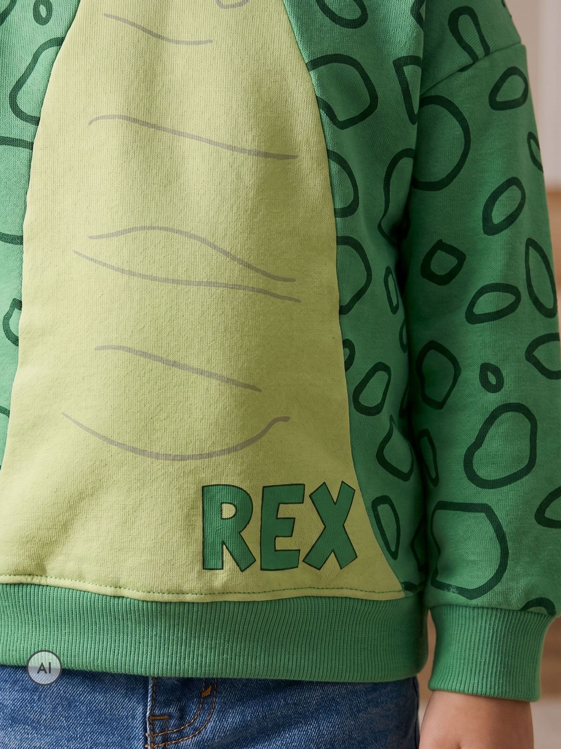 Dsiney Kidz - Vanilla Underground Green Disney Toy Story Rex Hoodie image 4