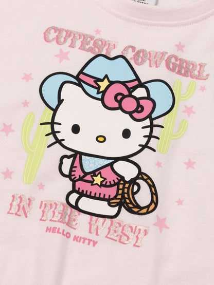 Dsiney Kidz - Vanilla Underground Pink Hello Kitty Fringe Short Sleeved T-Shirt image 3