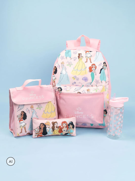 Vanilla Underground Pink Disney Princess Backpack Set 4 Piece image 1