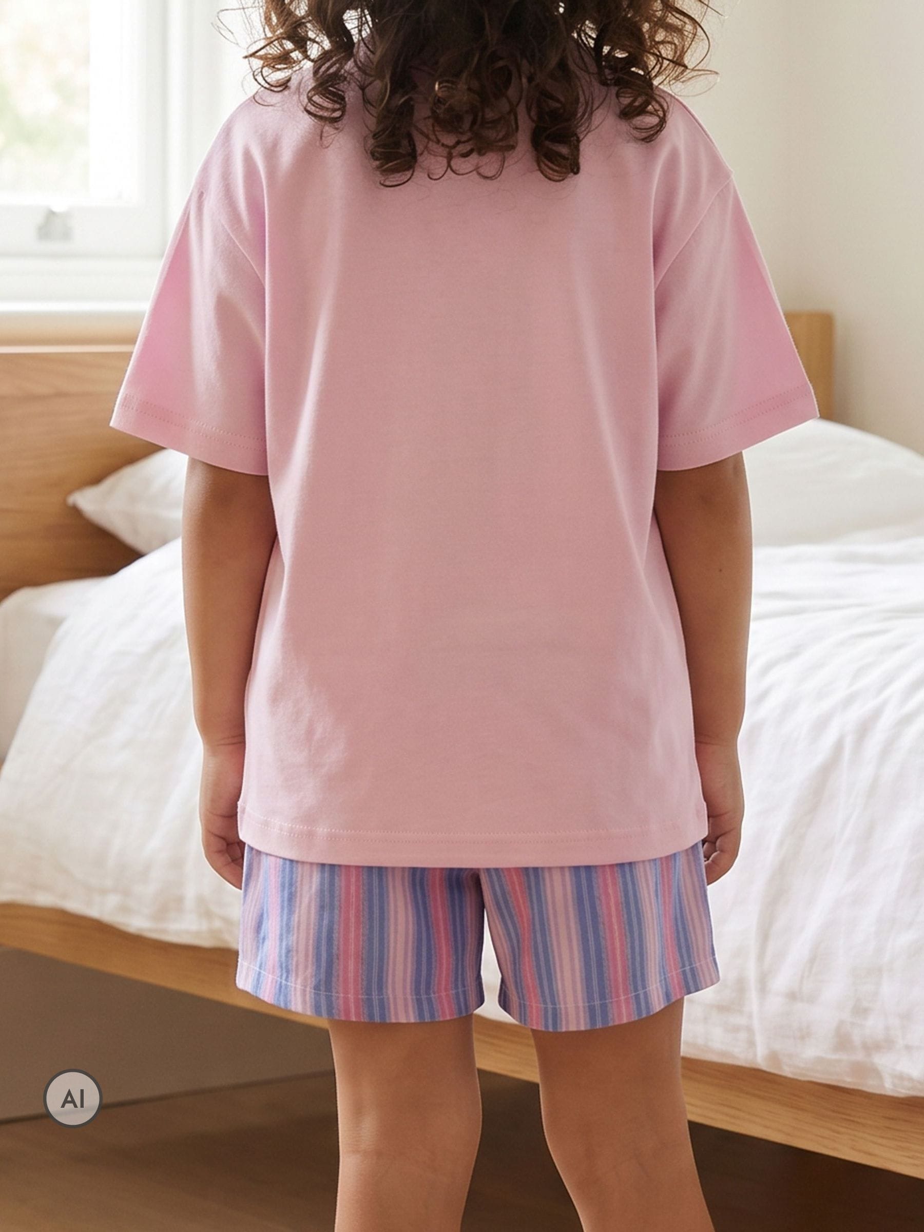 Dsiney Kidz - Vanilla Underground Pink Lilo & Stitch T-Shirt and Shorts Set image 3