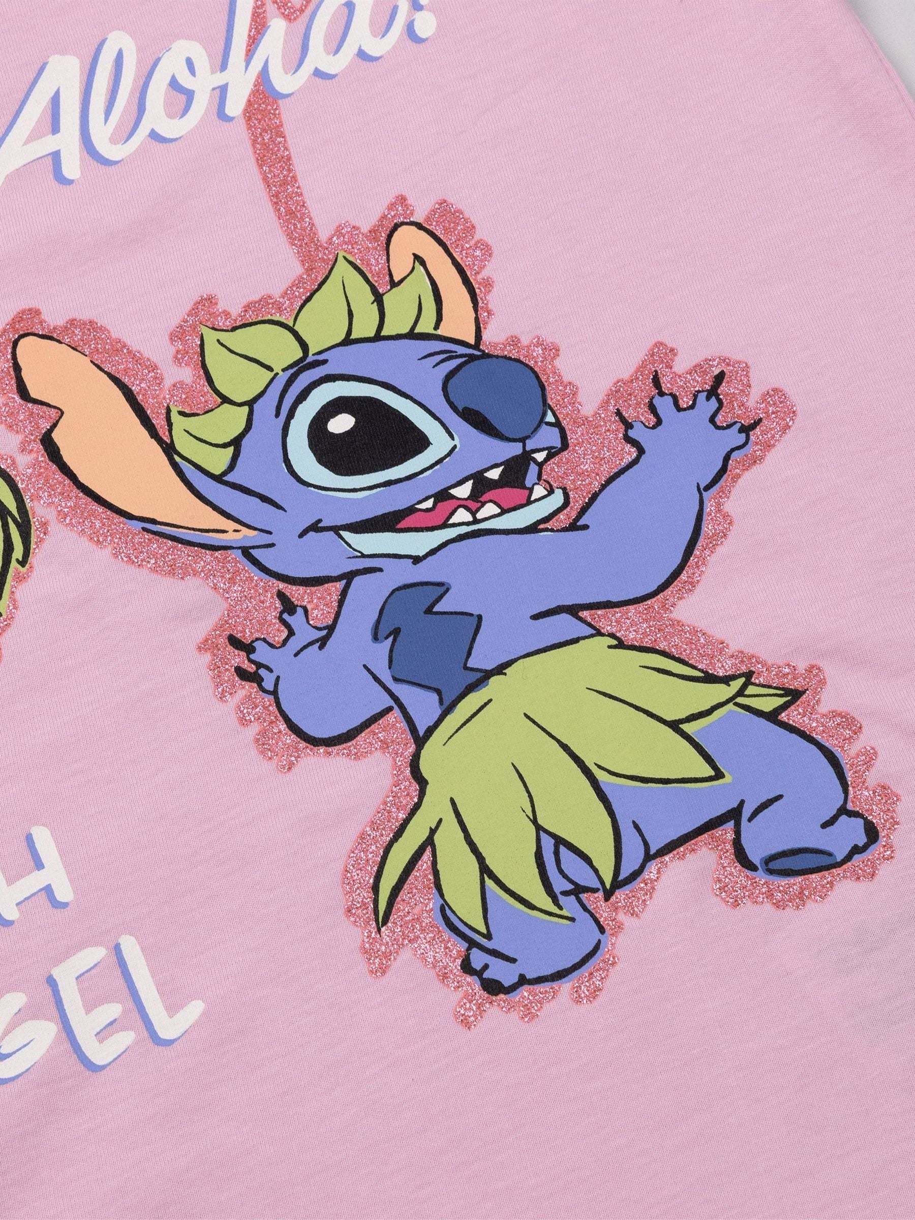 Dsiney Kidz - Vanilla Underground Pink Lilo & Stitch T-Shirt and Shorts Set image 6