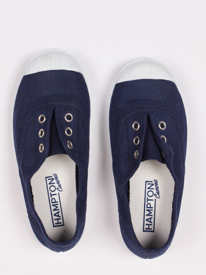 Navy Blue Canvas Pumps image 2