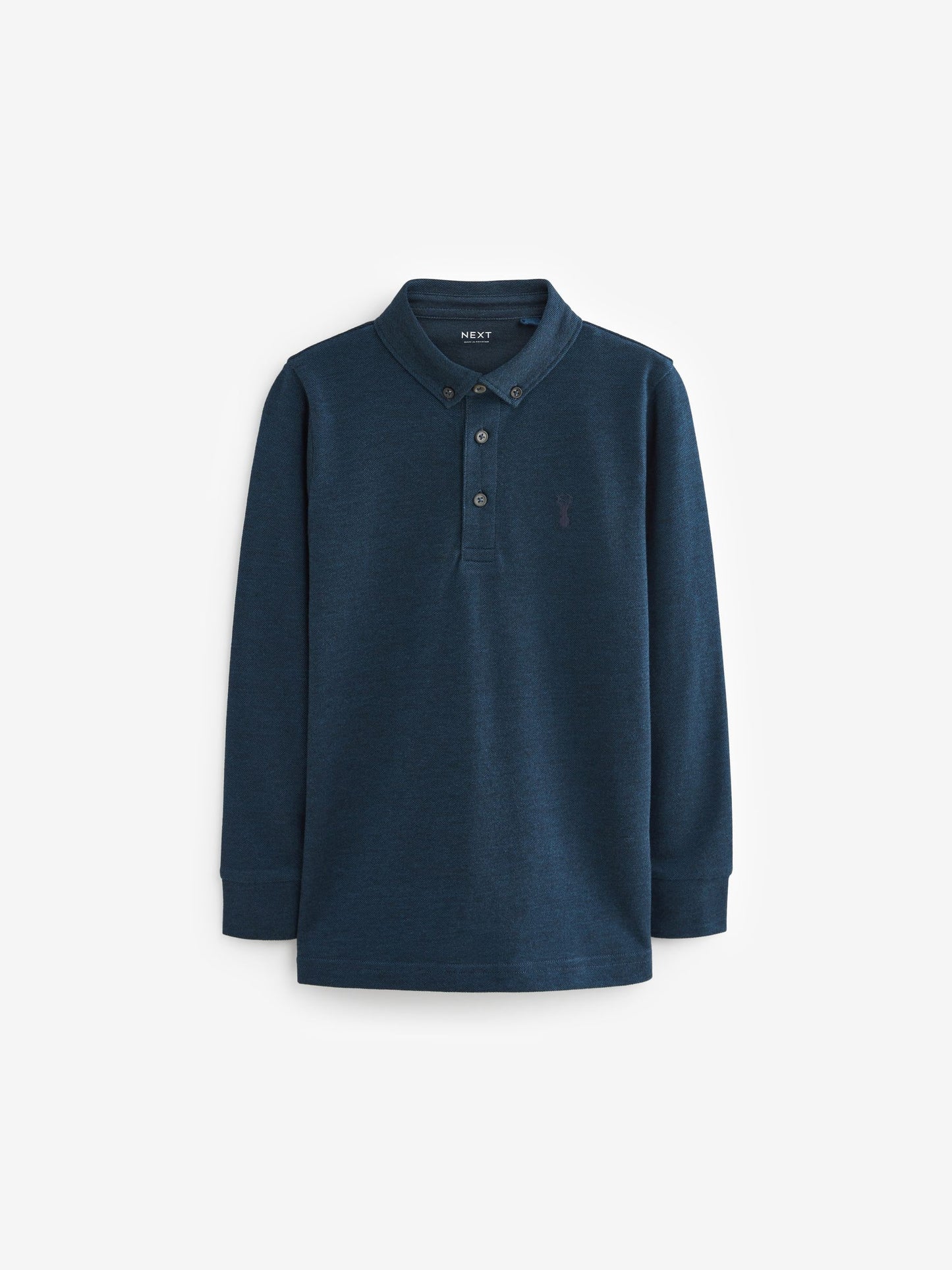 Dsiney Kidz - Navy Blue Long Sleeve Polo Shirt (3-16yrs) image 1