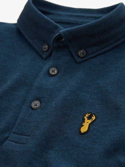 Dsiney Kidz - Navy Blue Long Sleeve Polo Shirt (3-16yrs) image 3
