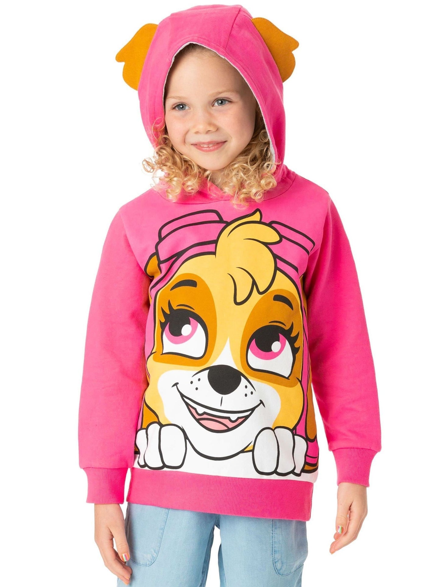 Dsiney Kidz - Vanilla Underground Pink Paw Patrol Character 100% Cotton Hoodie image 1