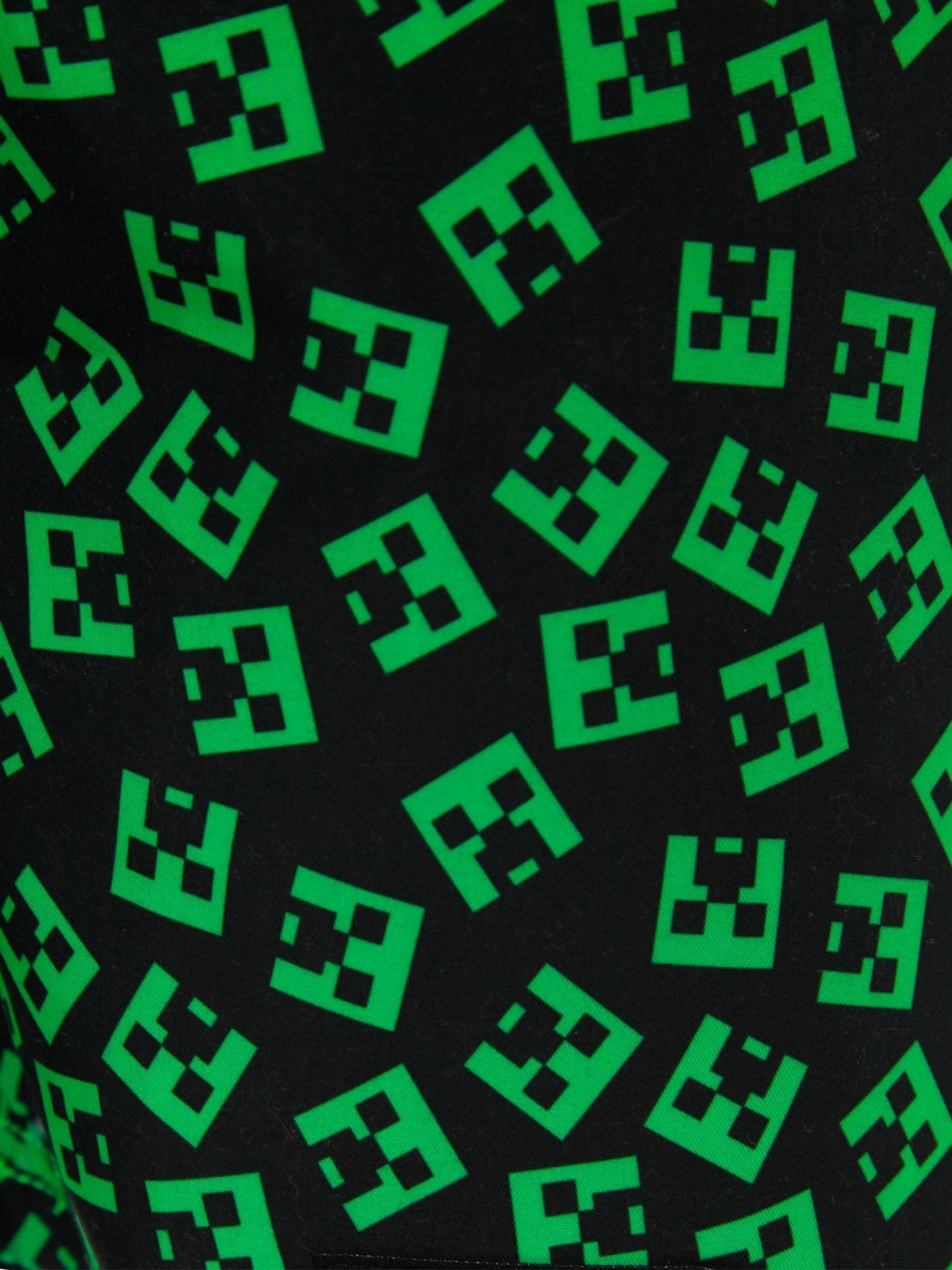 Character Green Minecraft Swim Shorts image 2