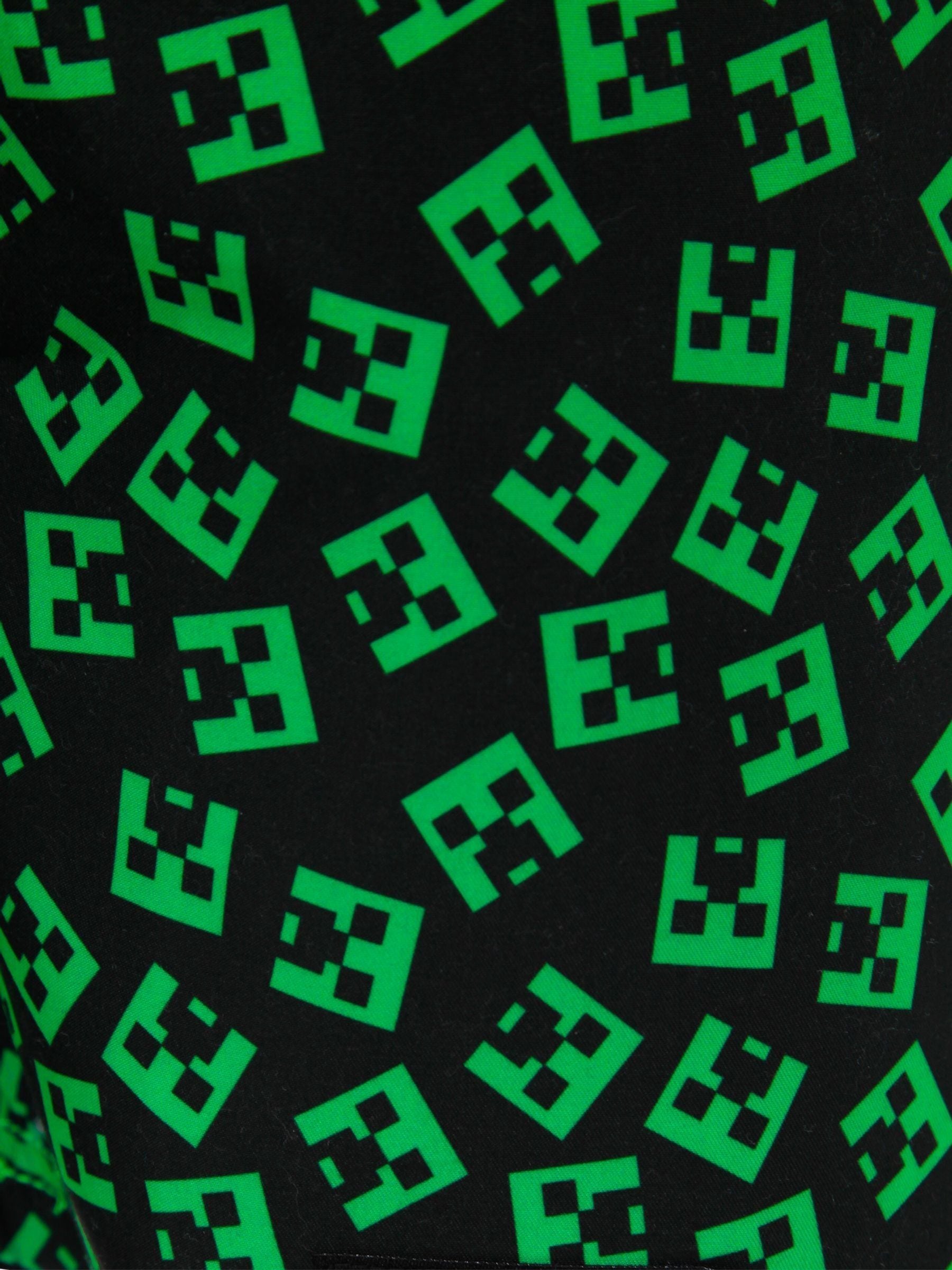 Character Green Minecraft Swim Shorts image 2