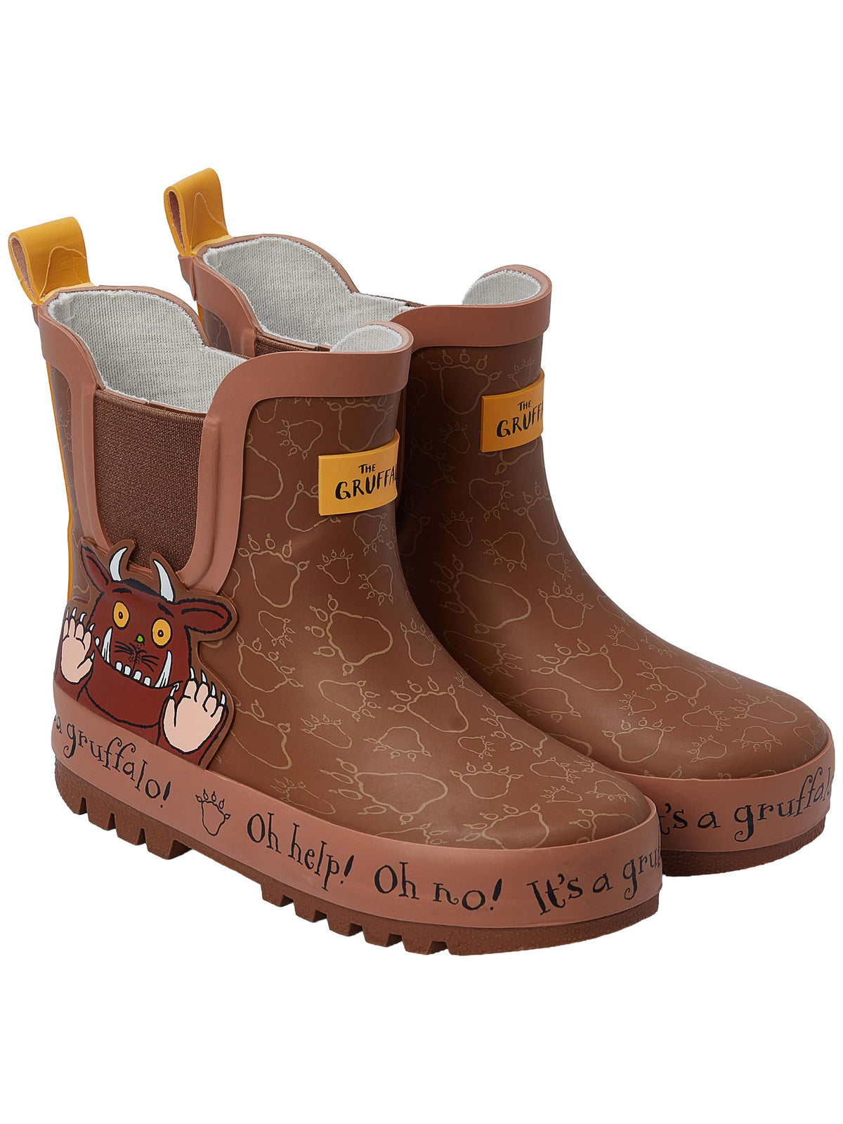 Character Brown The Gruffalo Ankle Wellington Boots - image 1