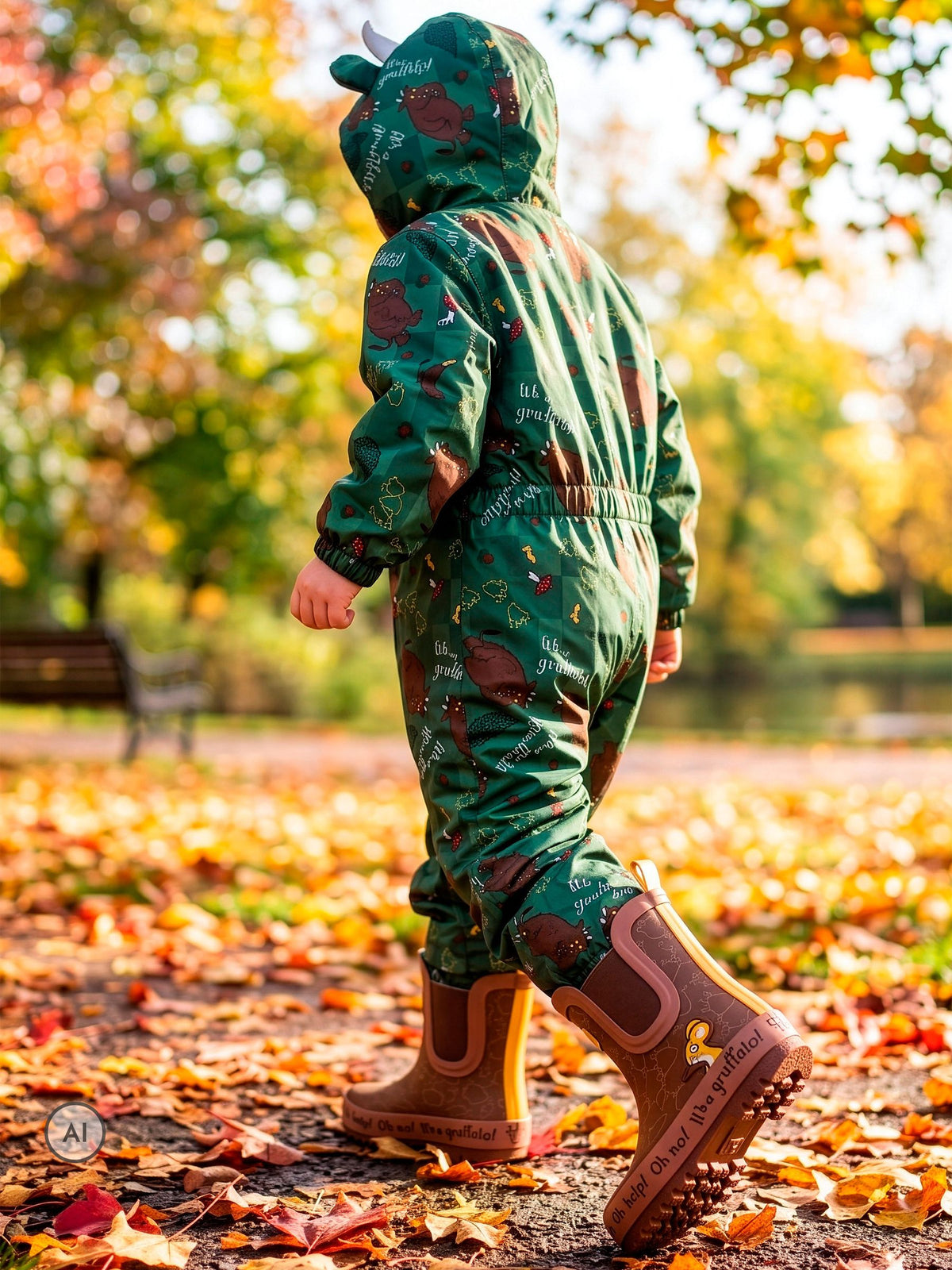 Character Brown The Gruffalo Ankle Wellington Boots - image 10