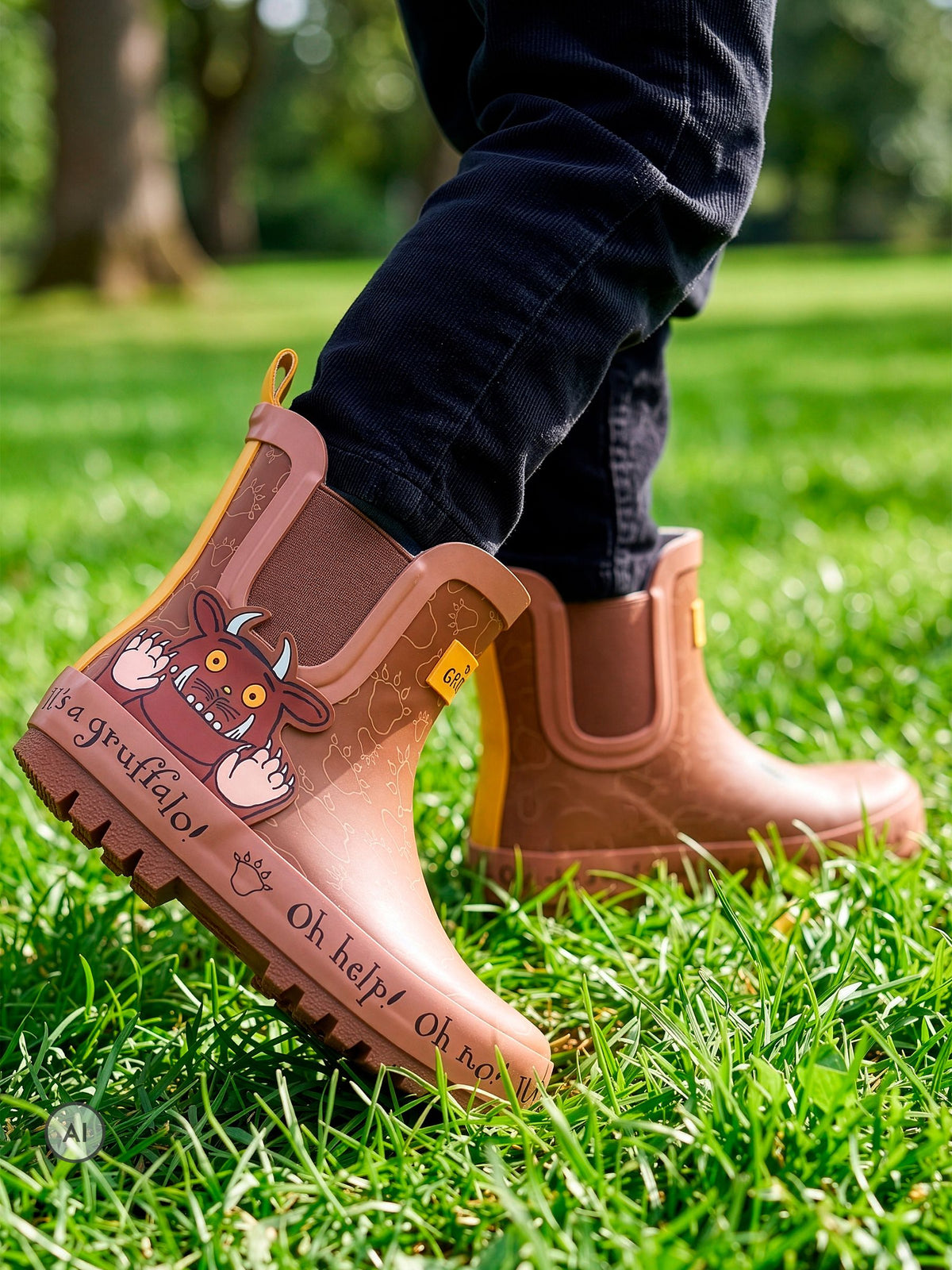 Character Brown The Gruffalo Ankle Wellington Boots - image 8