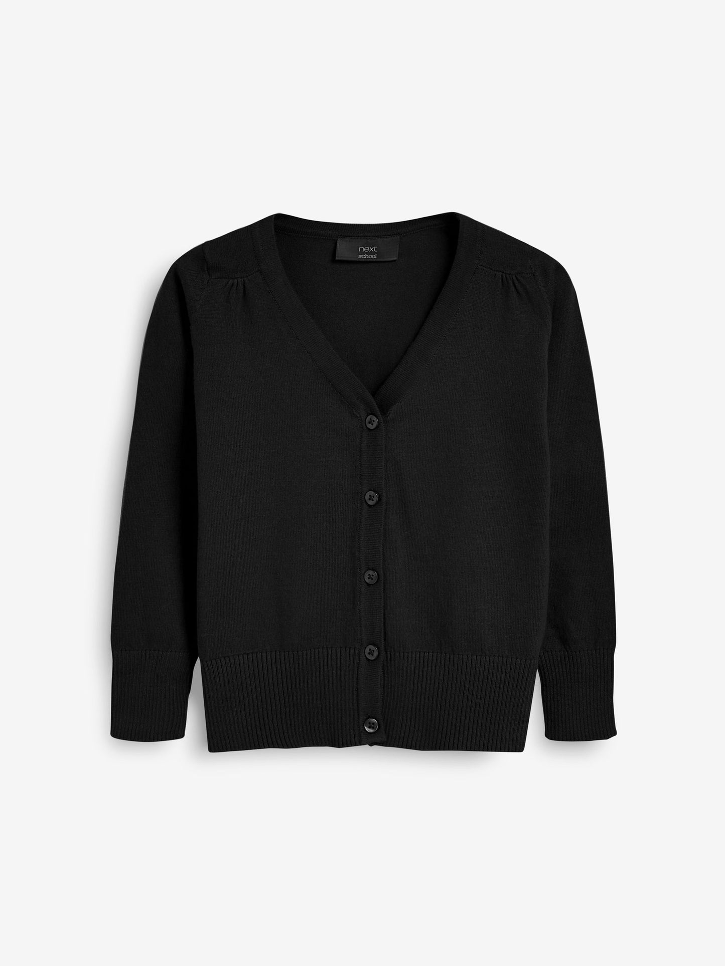 Dsiney Kidz - Black Cotton Rich School V-Neck Cardigan (3-16yrs) image 7
