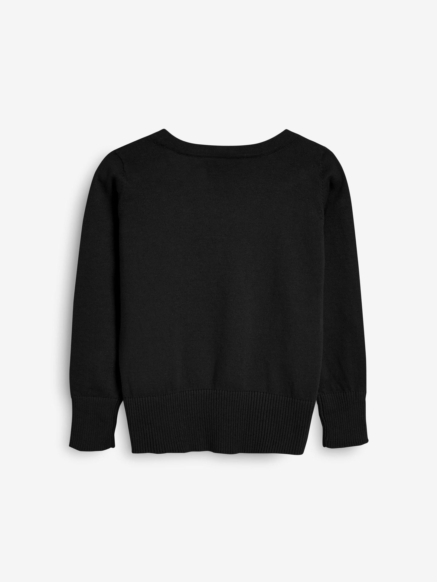 Dsiney Kidz - Black Cotton Rich School V-Neck Cardigan (3-16yrs) image 8