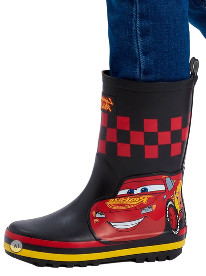 Character Black Disney Cars Lightning Mc Queen Wellies - image 3