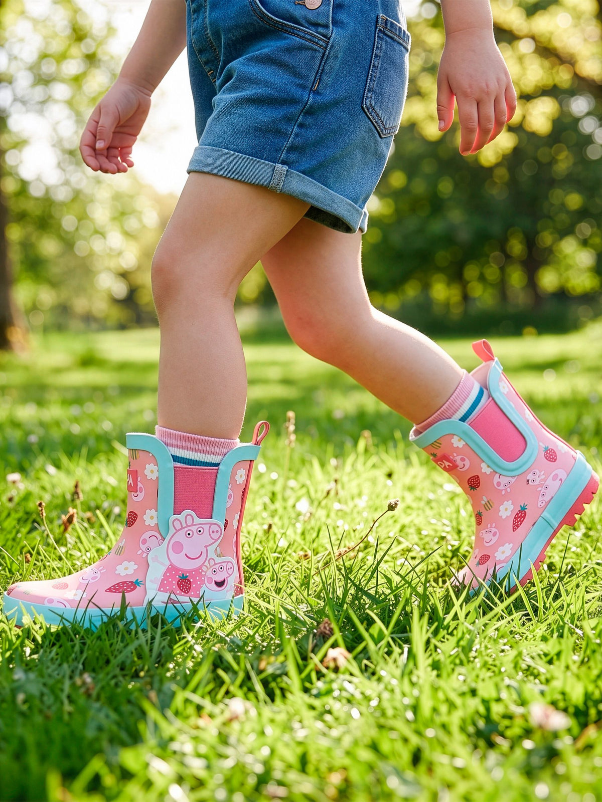 Character Pink Peppa Pig Ankle Wellington Boots - image 7