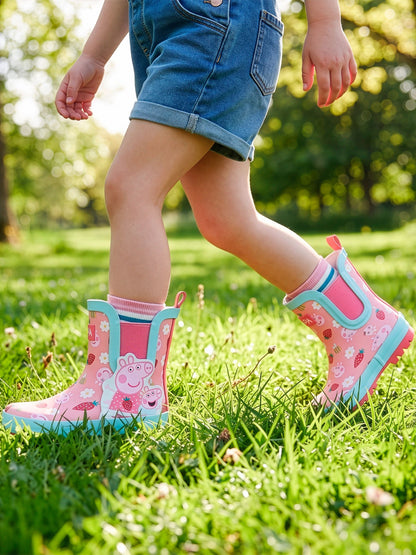 Character Pink Peppa Pig Ankle Wellington Boots - image 7