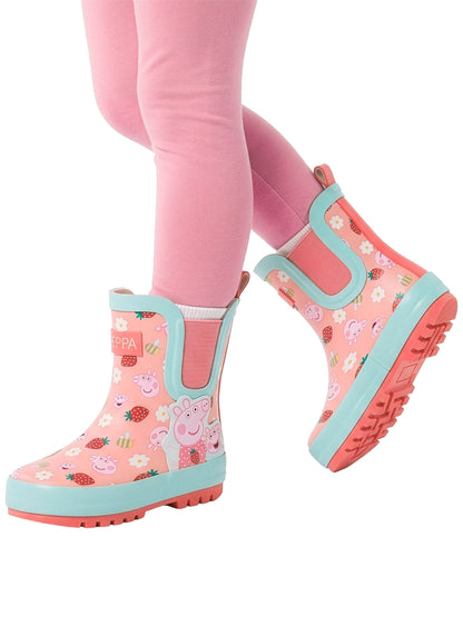 Character Pink Peppa Pig Ankle Wellington Boots - image 9