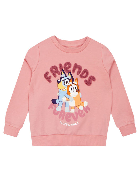 Character Pink Bluey And Bingo Friends Forever Sweatshirt - image 1