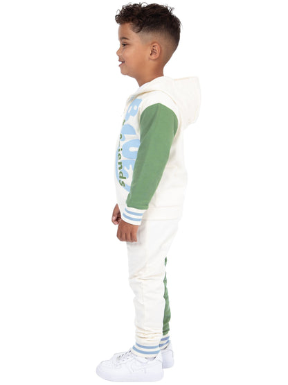 Character Cream Bluey Bingo And Friends Zipped Hoodie And Joggers Outfit Set - image 3
