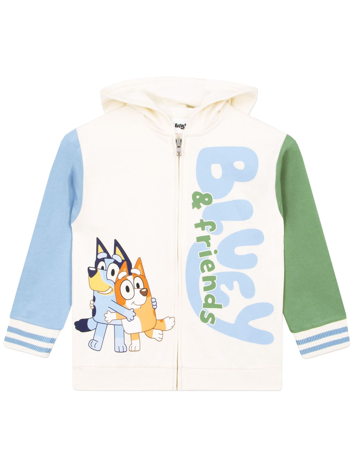 Character Cream Bluey Bingo And Friends Zipped Hoodie And Joggers Outfit Set - image 8
