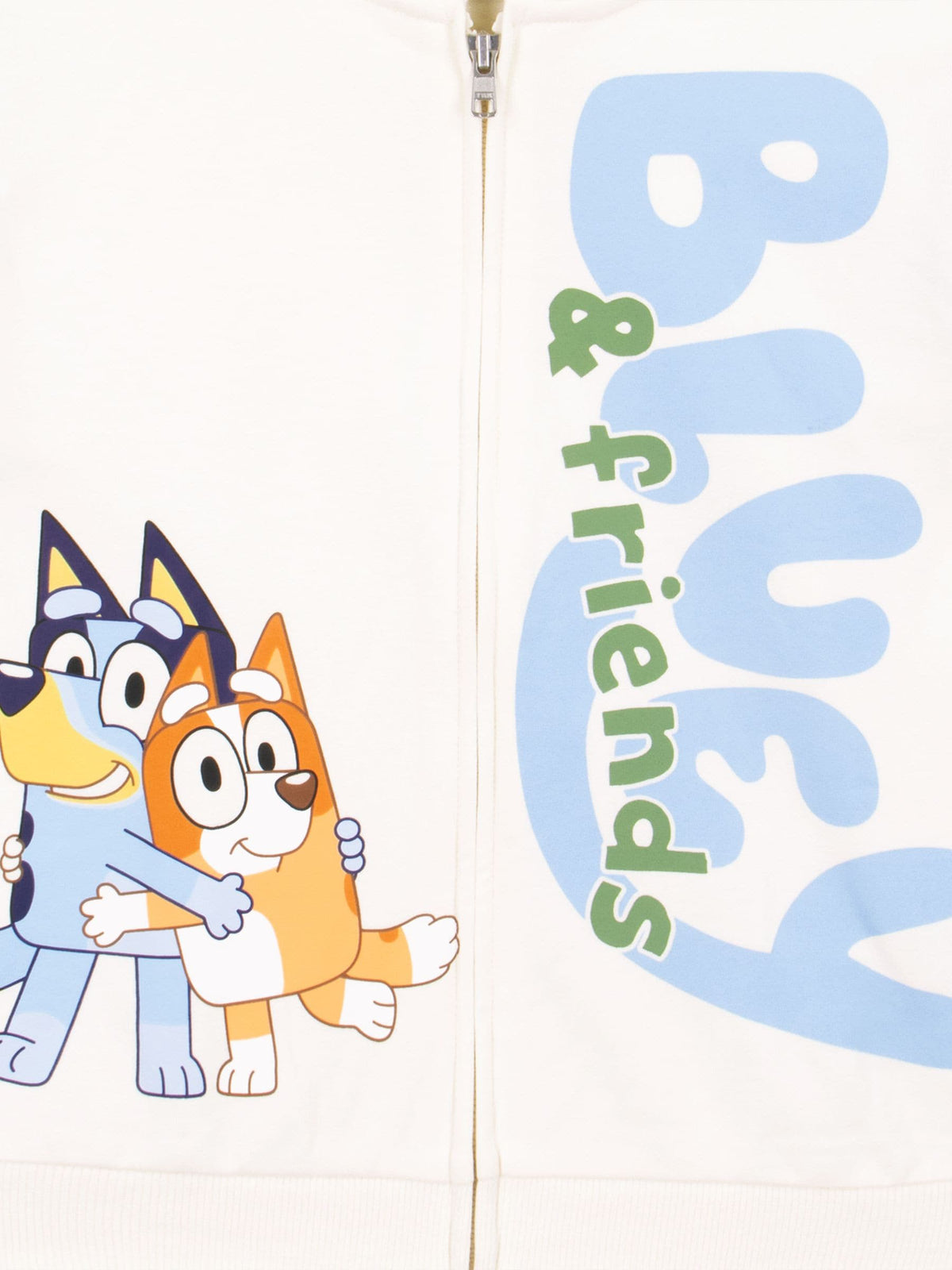 Character Cream Bluey Bingo And Friends Zipped Hoodie And Joggers Outfit Set - image 9