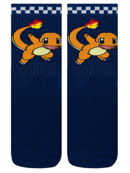 Dsiney Kidz - Character Grey Pokemon Pikachu And Charmander Socks 3 Pack image 4