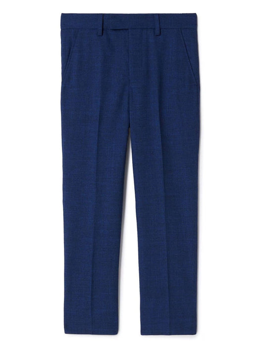 MOSS Blue Slub Trousers image 1