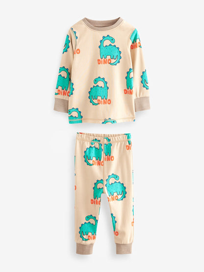 Red/Blue/Neutral Animal Snuggle Pyjamas 3 Pack (9mths-10yrs)