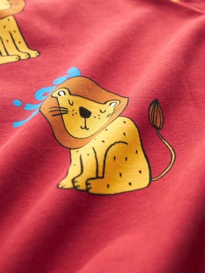 Red/Blue/Neutral Animal Snuggle Pyjamas 3 Pack (9mths-10yrs)