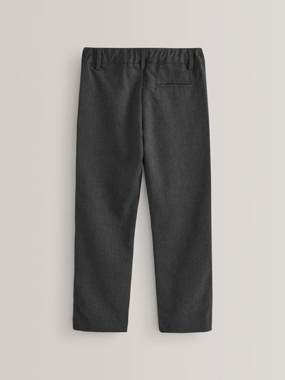 Dsiney Kidz - Grey Regular Waist Slim Leg School Formal Trousers (3-17yrs) image 7