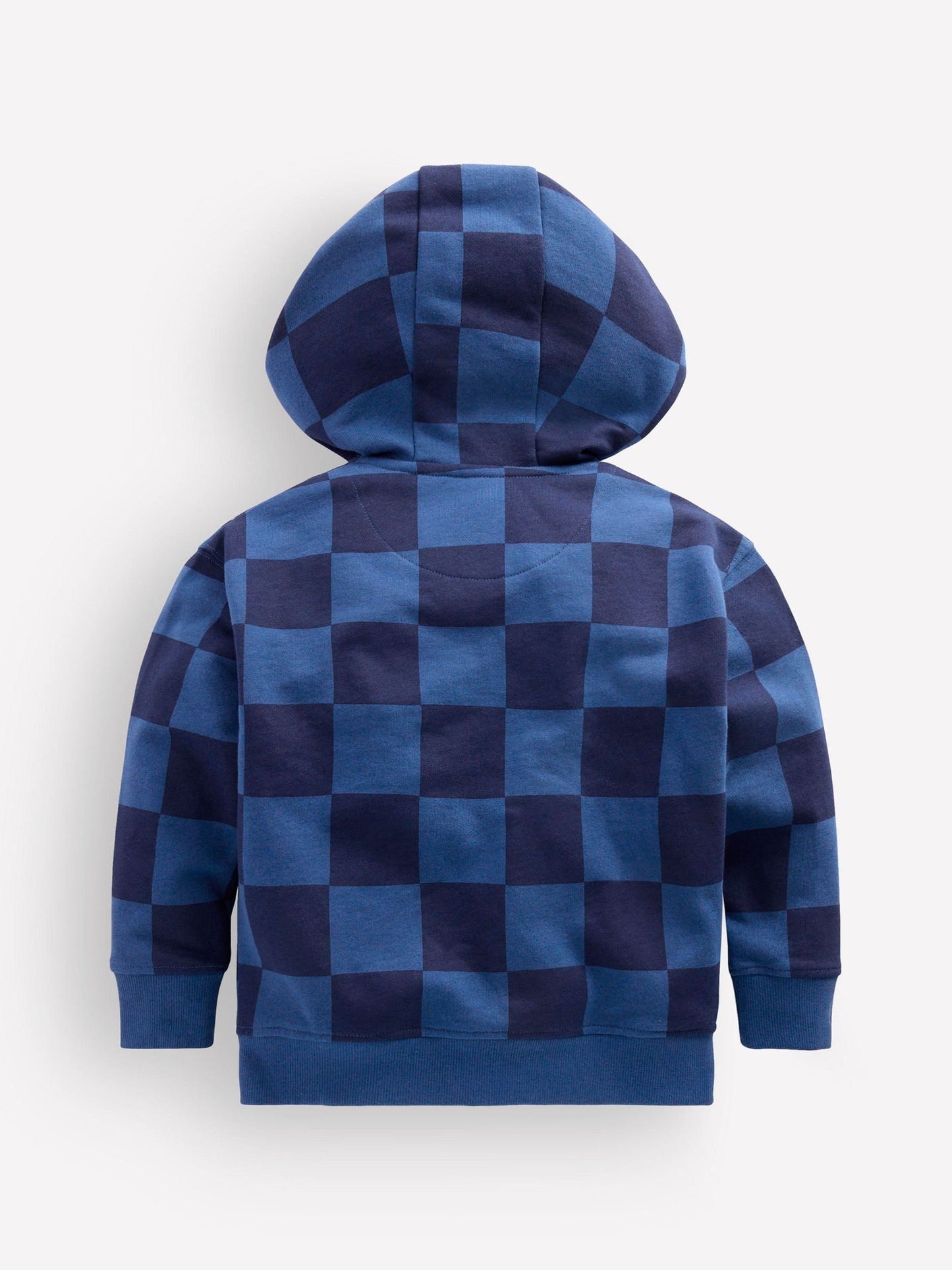 Dsiney Kidz - Boden Blue Check Zip-Through Hoodie image 2