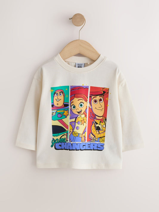 Dsiney Kidz - Ecru Toy Story Woody Jessie Buzz Lightyear Long Sleeve T-Shirt (3mths-7yrs) image 1