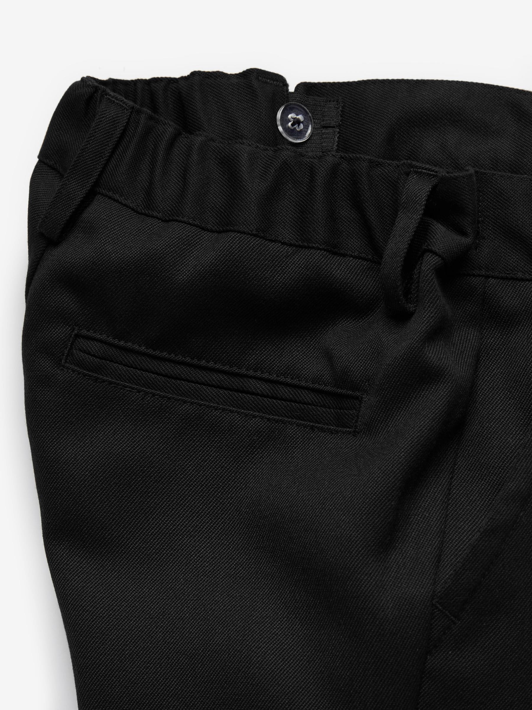 Dsiney Kidz - Black Regular Waist Slim Leg School Formal Trousers (3-17yrs) image 6
