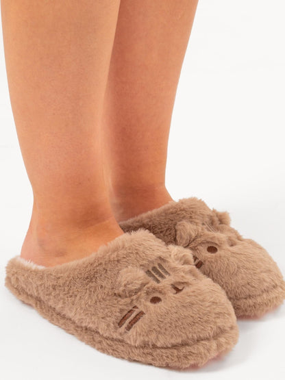 Vanilla Underground Brown Pusheen Womens Character Slippers image 2