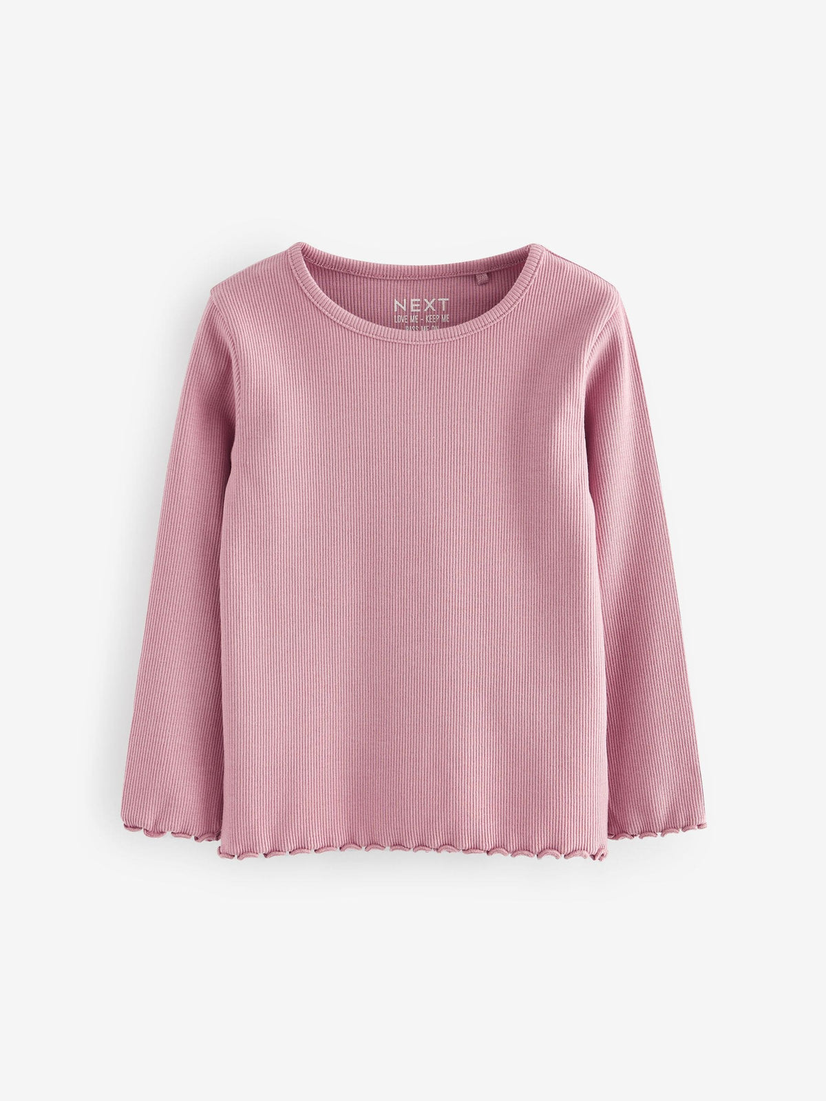 Dsiney Kidz - Pink Long Sleeve Ribbed Tops 5 Pack (3mths-7yrs) image 4