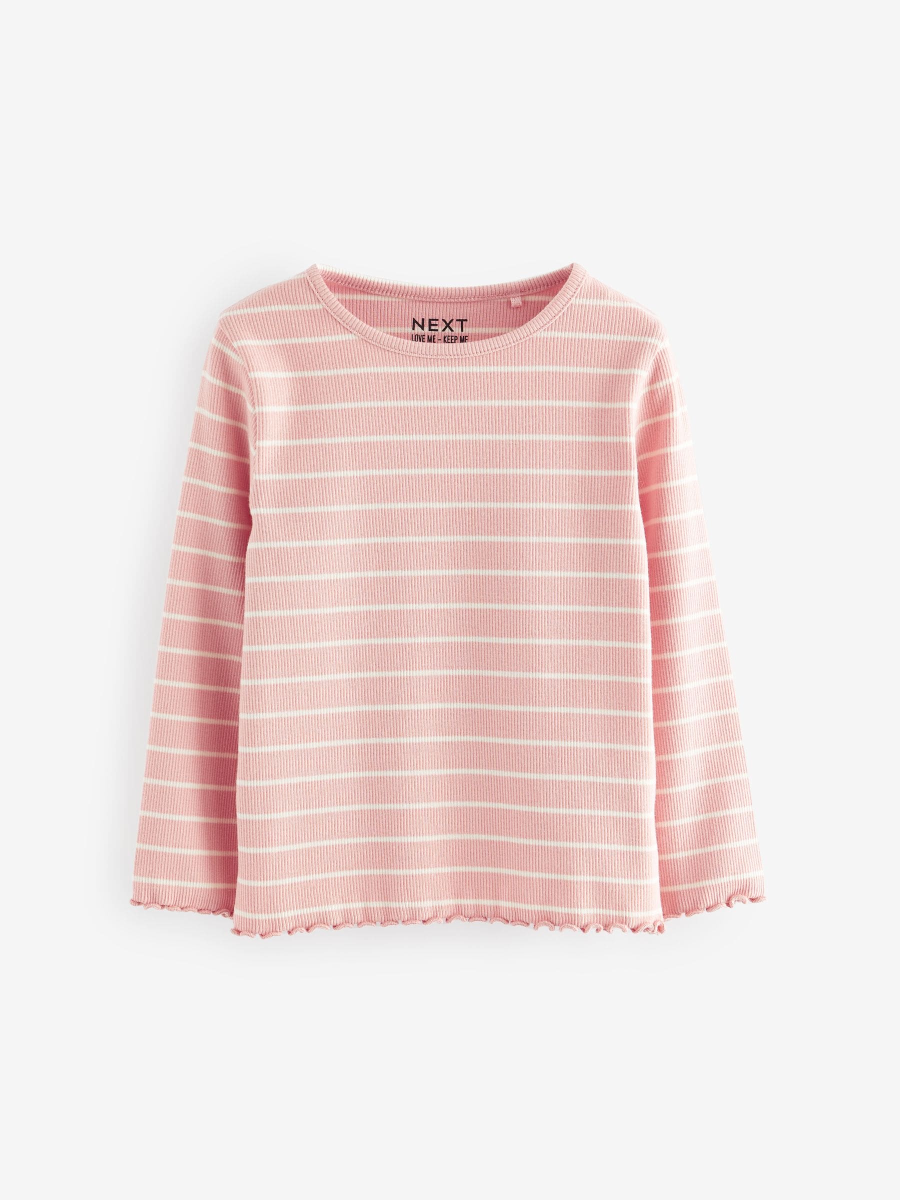 Dsiney Kidz - Pink Long Sleeve Ribbed Tops 5 Pack (3mths-7yrs) image 6