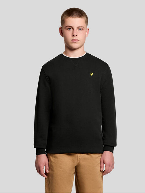 Dsiney Kidz - Lyle & Scott Black Crew Neck Boys Sweatshirt image 1