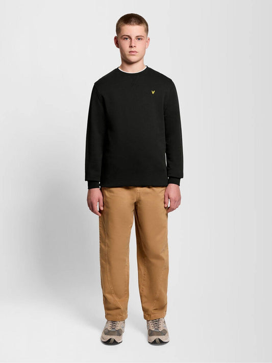 Dsiney Kidz - Lyle & Scott Black Crew Neck Boys Sweatshirt image 2