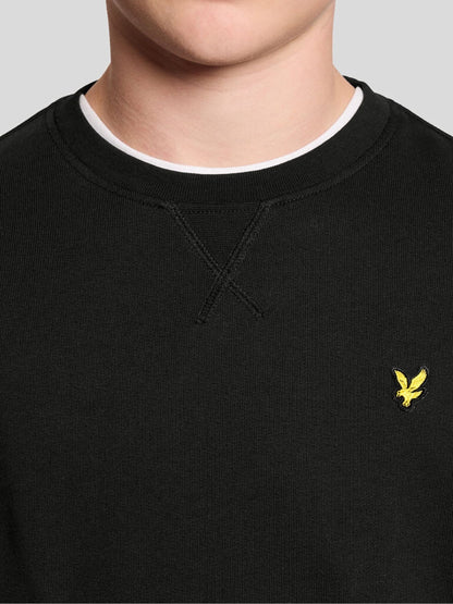 Dsiney Kidz - Lyle & Scott Black Crew Neck Boys Sweatshirt image 3