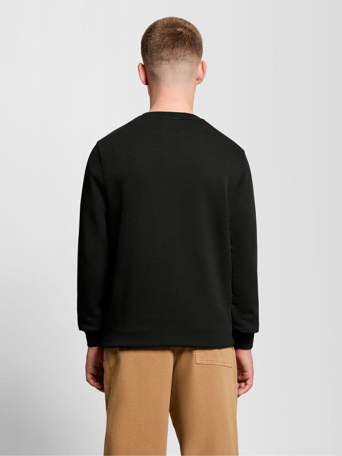 Dsiney Kidz - Lyle & Scott Black Crew Neck Boys Sweatshirt image 4