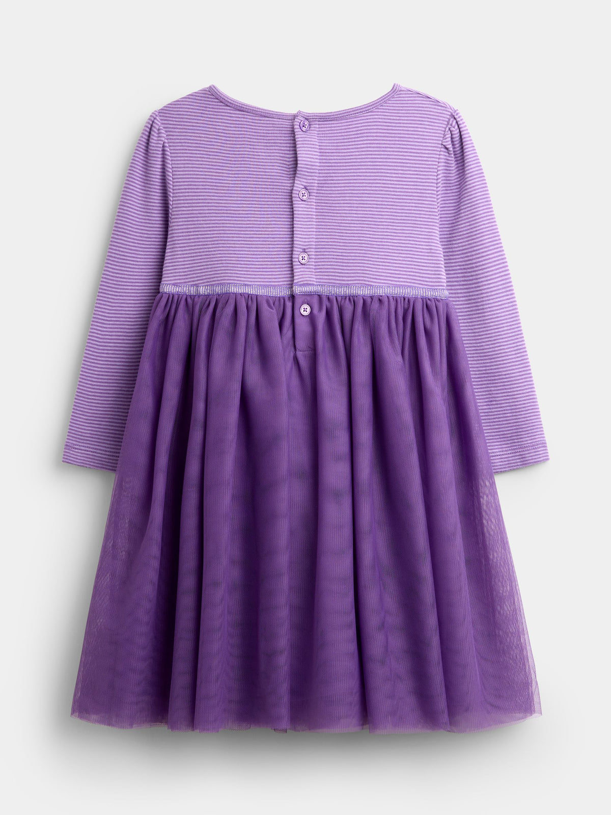 JoJo Maman Bébé Purple Stripe Room On The Broom Party Dress - image 2