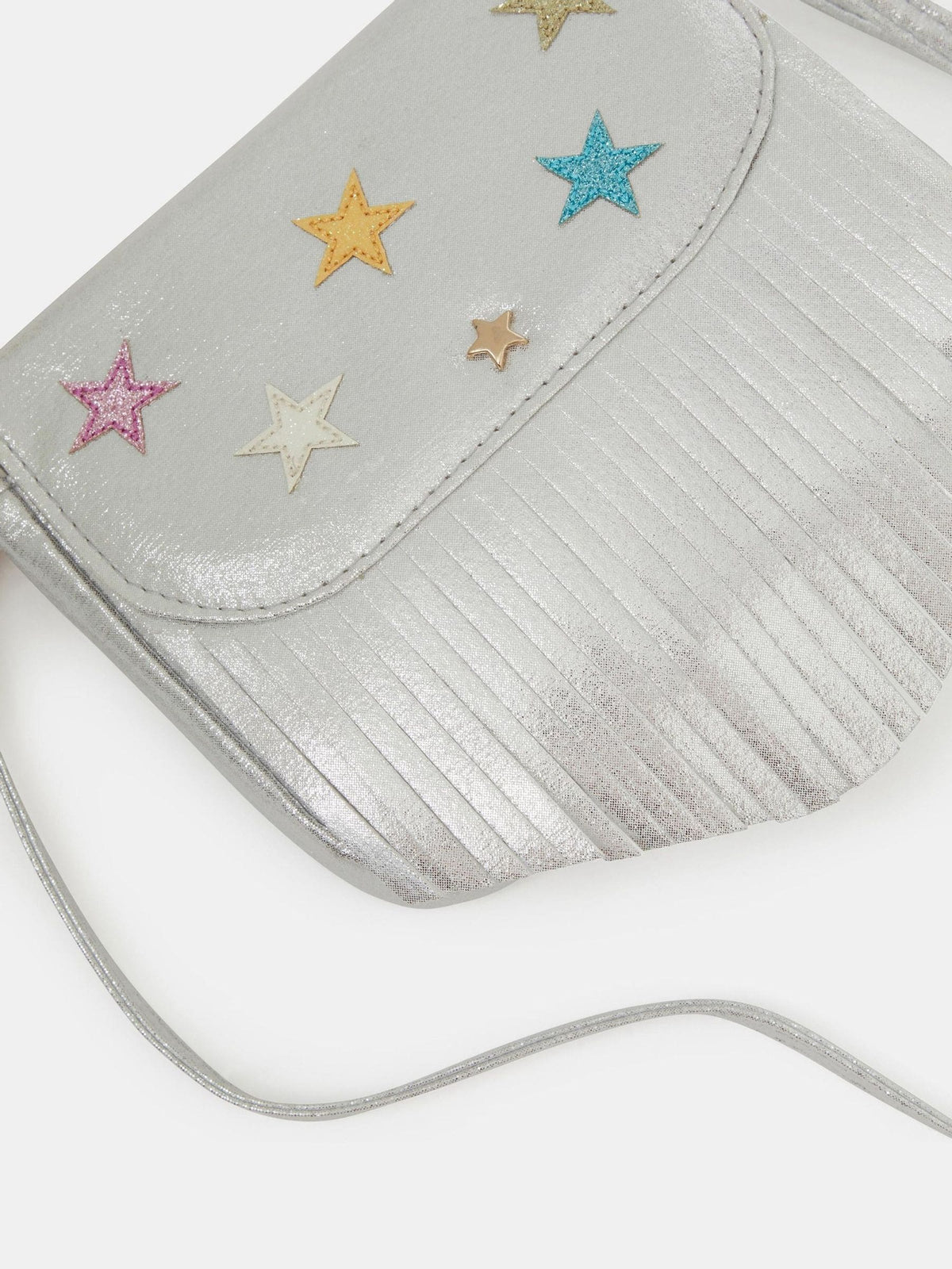 Angels By Accessorize Silver Fringe Cross-Body Bag - image 2