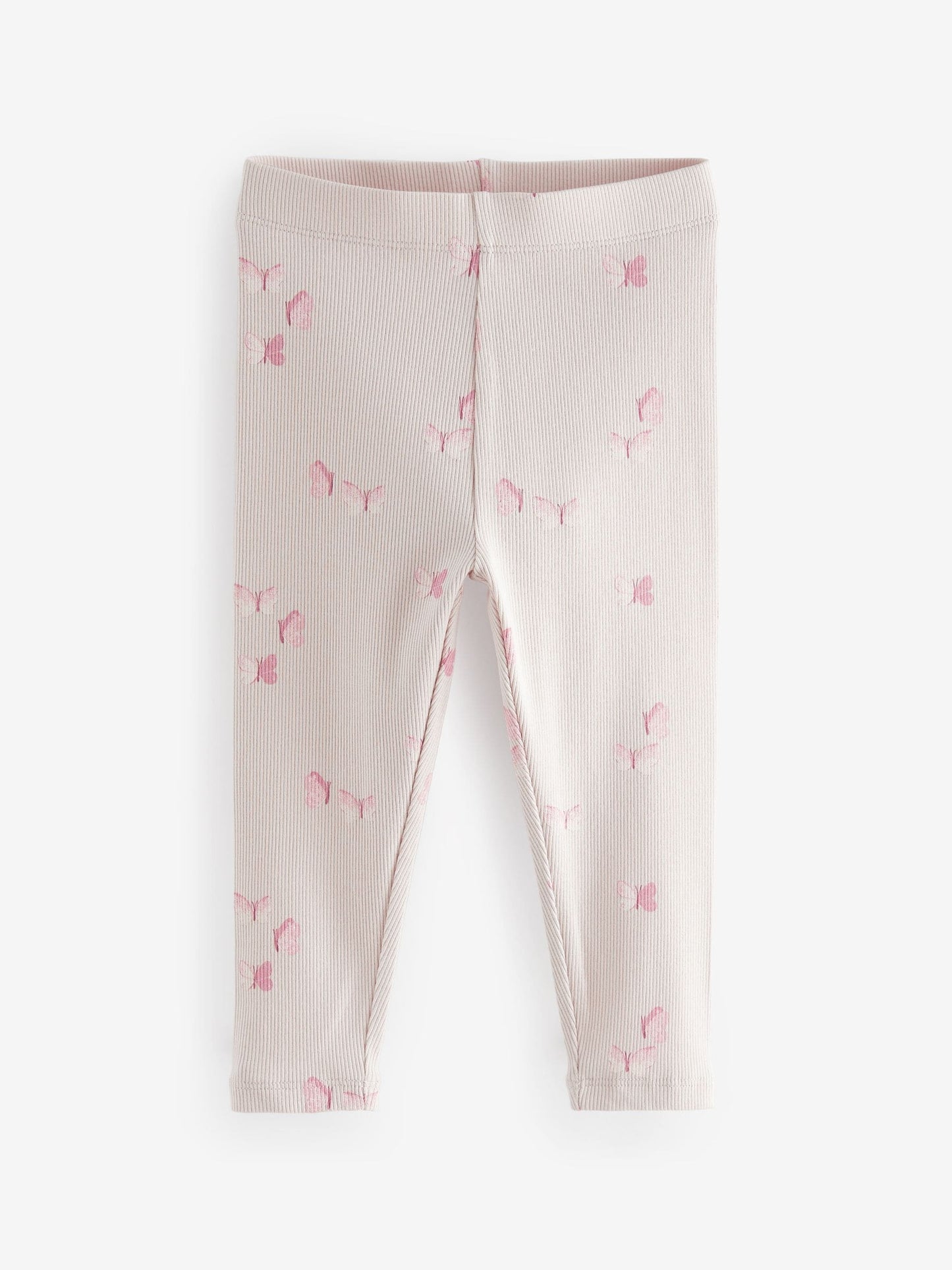 Pink Ribbed Leggings 5 Pack (3mths-7yrs) image 6